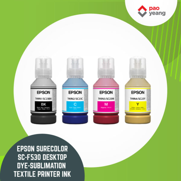 epson surecolor sc f530 desktop dye sublimation textile printer ink