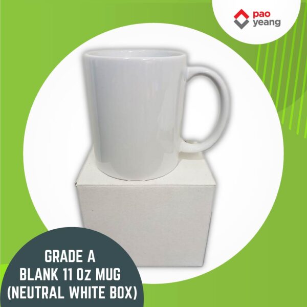 blank 11 oz mug for dye sublimation grade a with foam box
