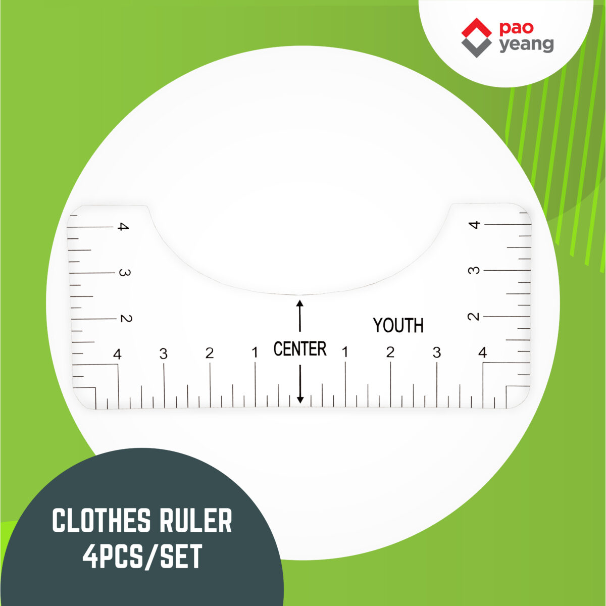 clothes ruler 4pcs/set [snm cr c4] (set)
