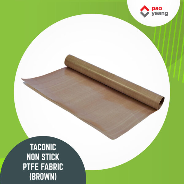 taconic non stick ptfe fabric (brown)