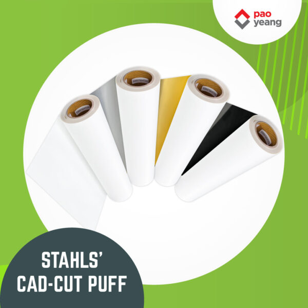 stahls' cad cut cad cut puff white heat transfer vinyl htv (1m)