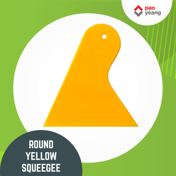 round yellow squeegee (unit)