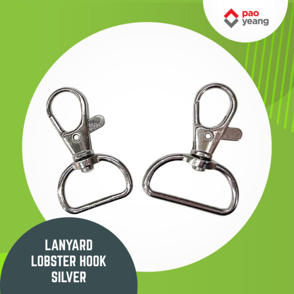 lanyard lobster hook silver 20mm / 25mm